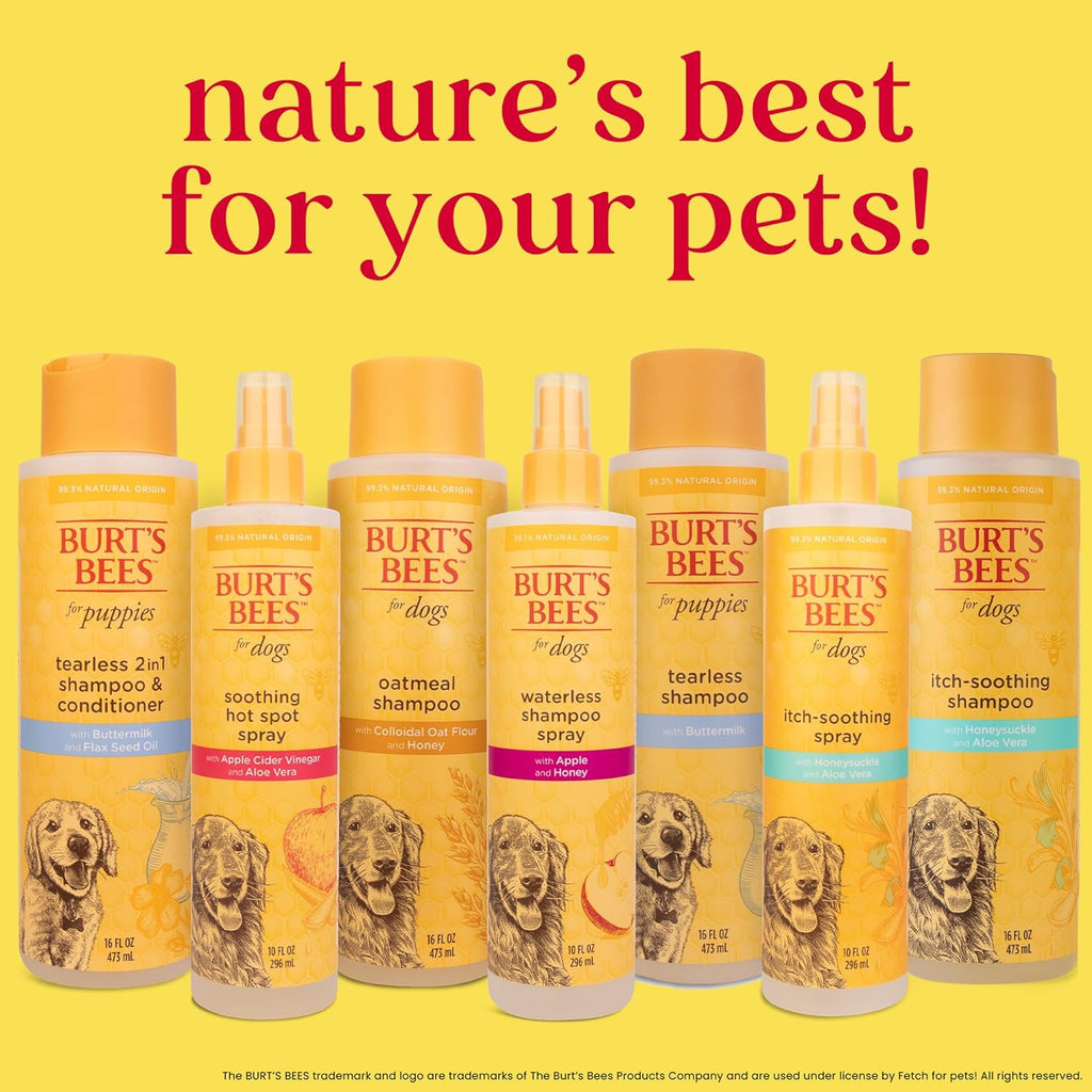 Transform Your Dog's Grooming Routine with Our All-Natural Waterless Shampoo Spray - Infused with Apple & Honey - 10 Oz