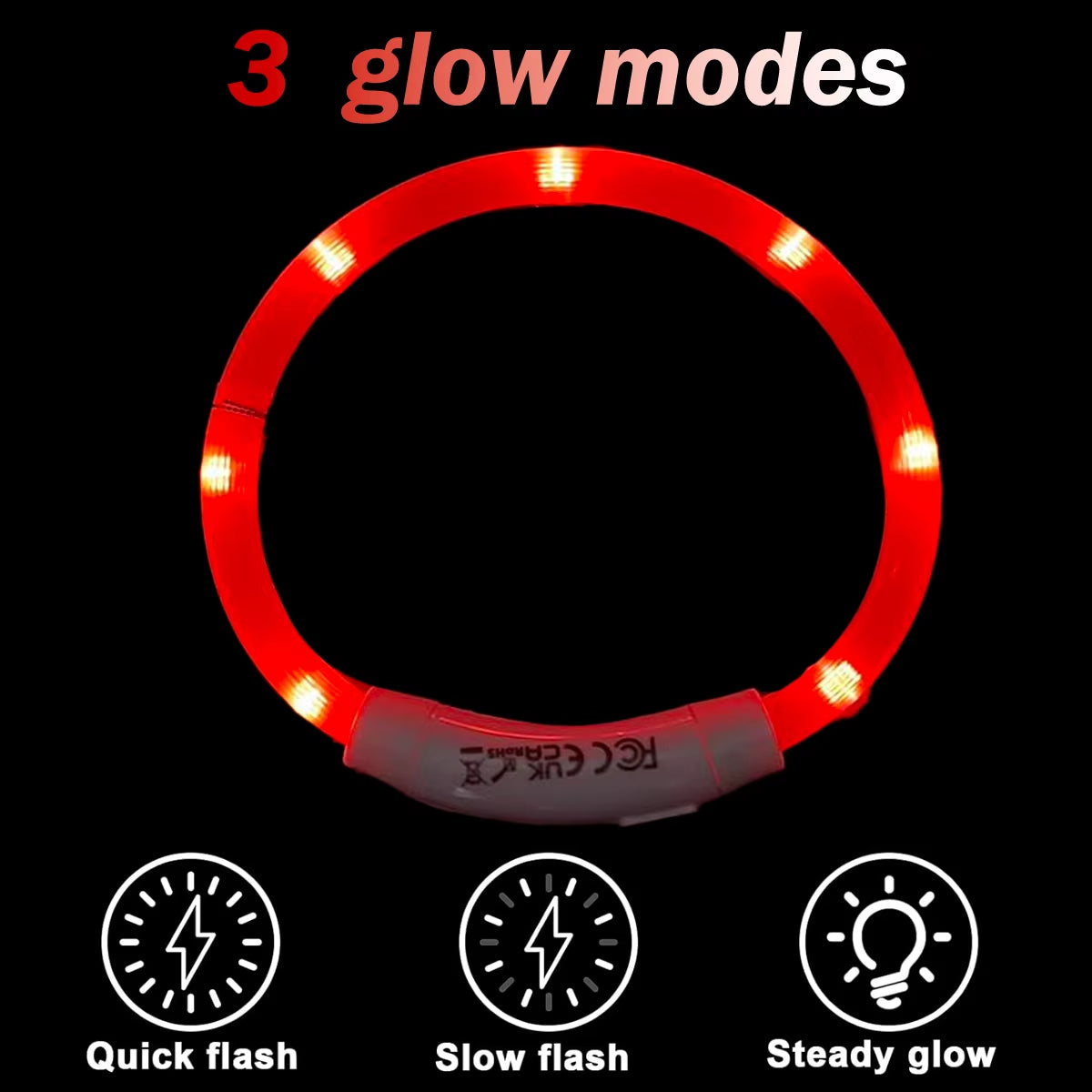 Illuminate Your Pet's Style: USB Rechargeable LED Dog & Cat Collar - Perfect for Christmas Gifts & Festive Decorations!