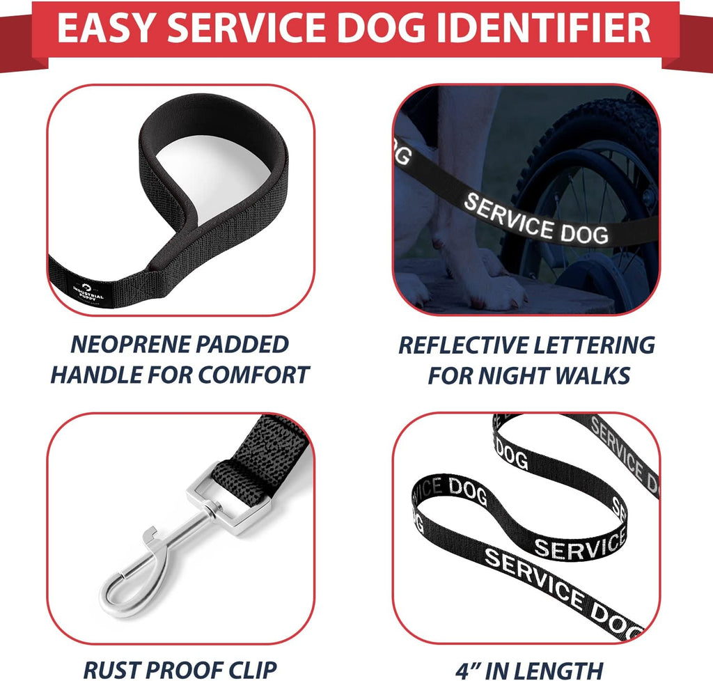 Ultimate Comfort & Control: Premium Adjustable Service Dog Vest and Leash Set with Reflective Patches - Perfect for All Breeds!