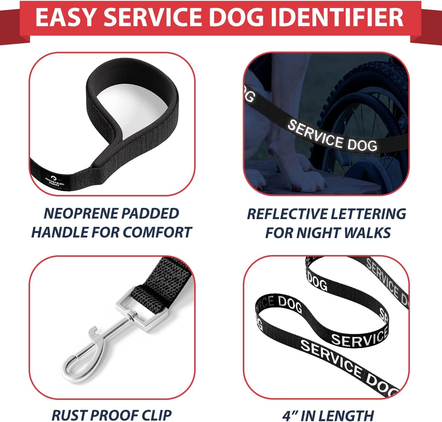 Ultimate Comfort & Control: Premium Adjustable Service Dog Vest and Leash Set with Reflective Patches - Perfect for All Breeds!