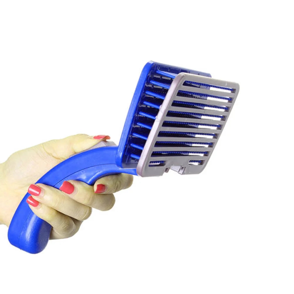 Ultimate Self-Cleaning Slicker Brush for Dogs and Cats - Effortless Shedding & Grooming Solution!