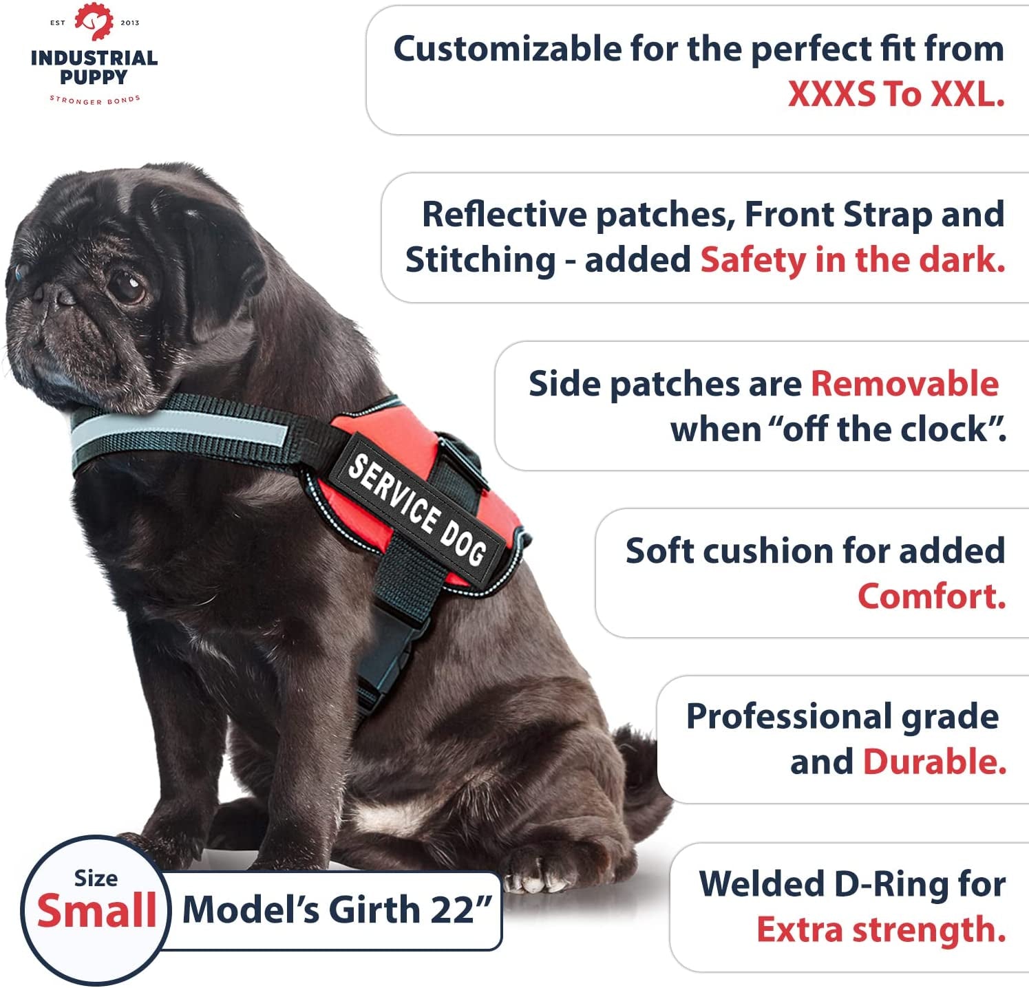 Ultimate Comfort & Control: Premium Adjustable Service Dog Vest and Leash Set with Reflective Patches - Perfect for All Breeds!