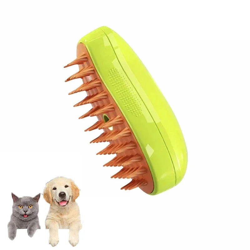 Revolutionary 3-in-1 Cat and Dog Steam Brush: Electric Grooming Tool for Shedding, Massage, and Effortless Coat Care