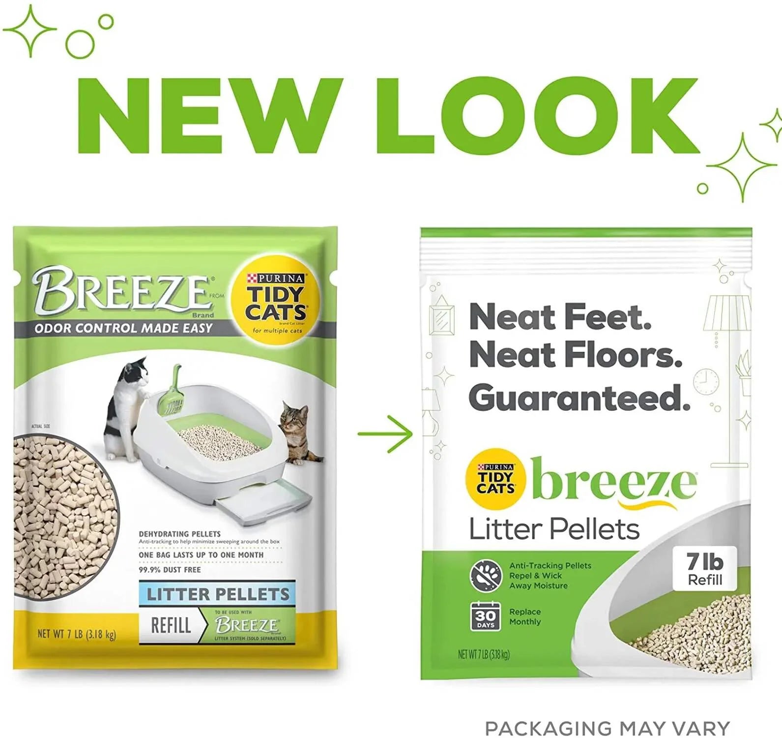 Tidy Cats Breeze Unscented Cat Litter Refill - 4 Pack, 99.9% Dust Free for Effortless Multi-Cat Care!