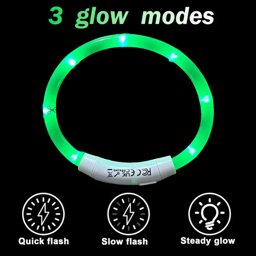 Illuminate Your Pet's Style: USB Rechargeable LED Dog & Cat Collar - Perfect for Christmas Gifts & Festive Decorations!